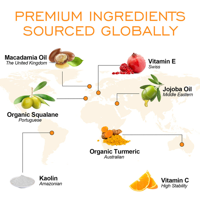 ZealSea Turmeric Clay Mask for Face with Vitamin C for Dark Spots 4.23 Oz