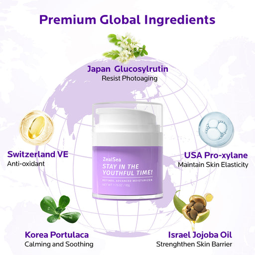 ZealSea Retinol Cream for Face with Vitamin E 1.75 Oz