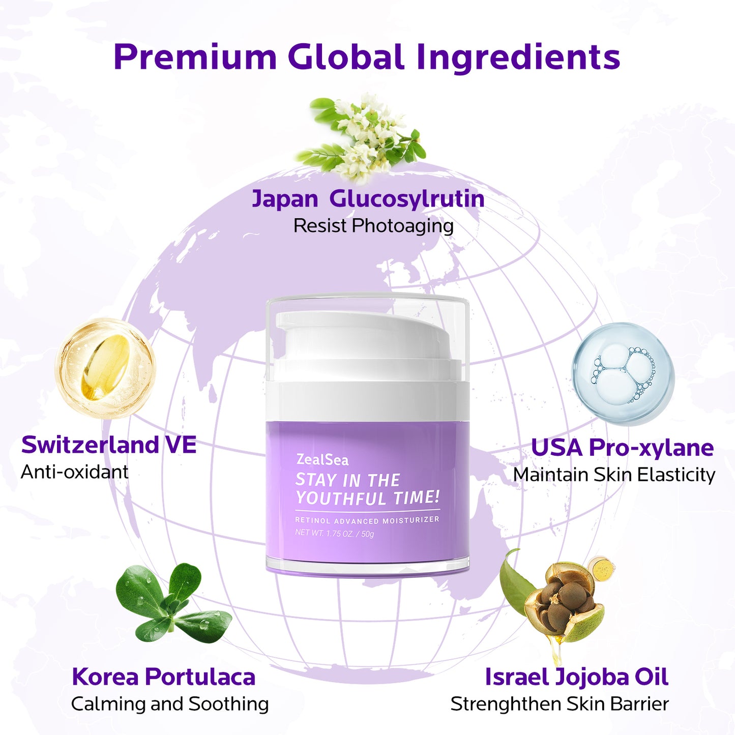 ZealSea Retinol Cream for Face with Vitamin E 1.75 Oz