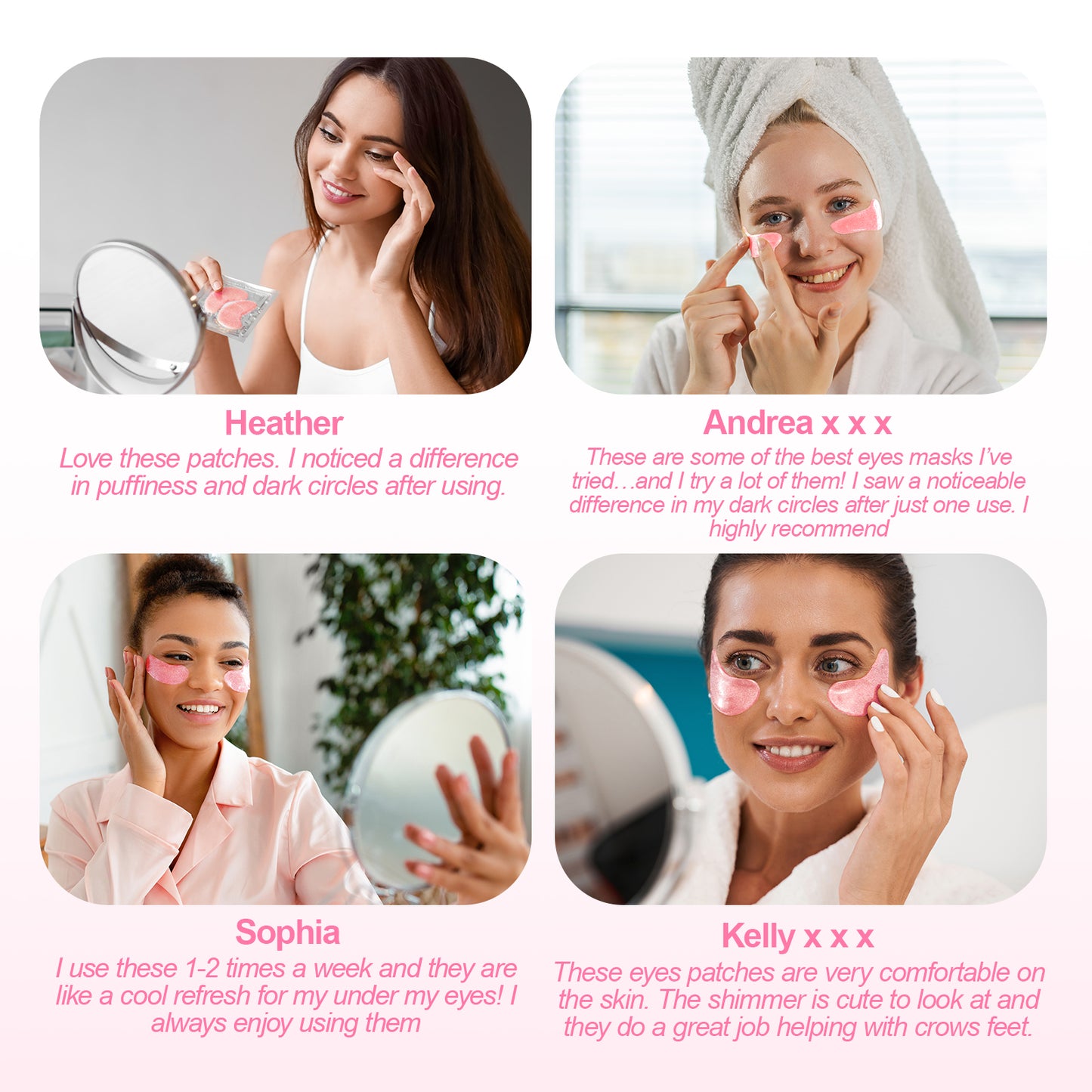 ZealSea 20 Pairs Under Eye Masks for Dark Circles Puffy Eyes and Wrinkle