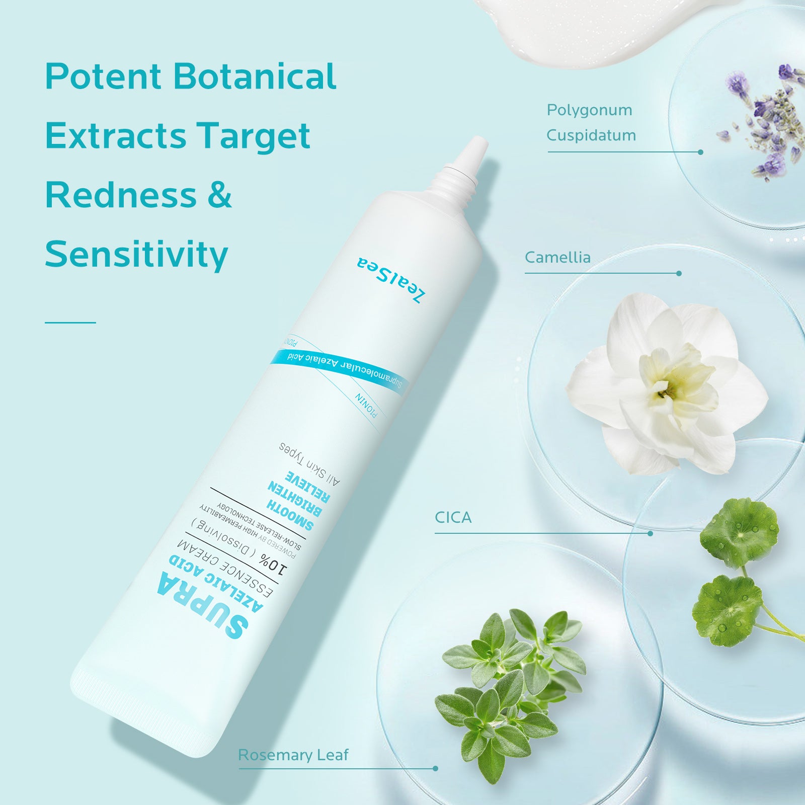 ZealSea Azelaic Acid 10% Facial Cream 1 Oz