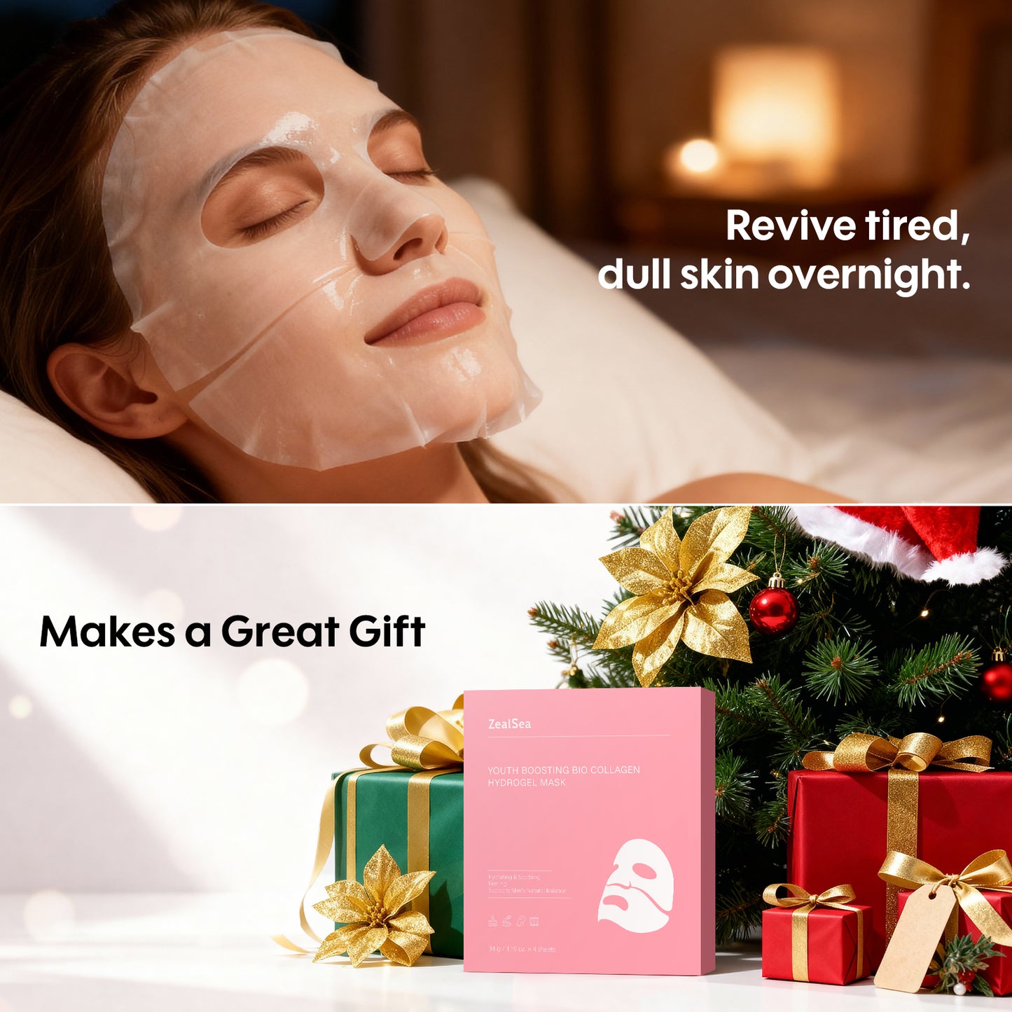 ZealSea Bio Collagen Wrapping Hydrogel Face Mask