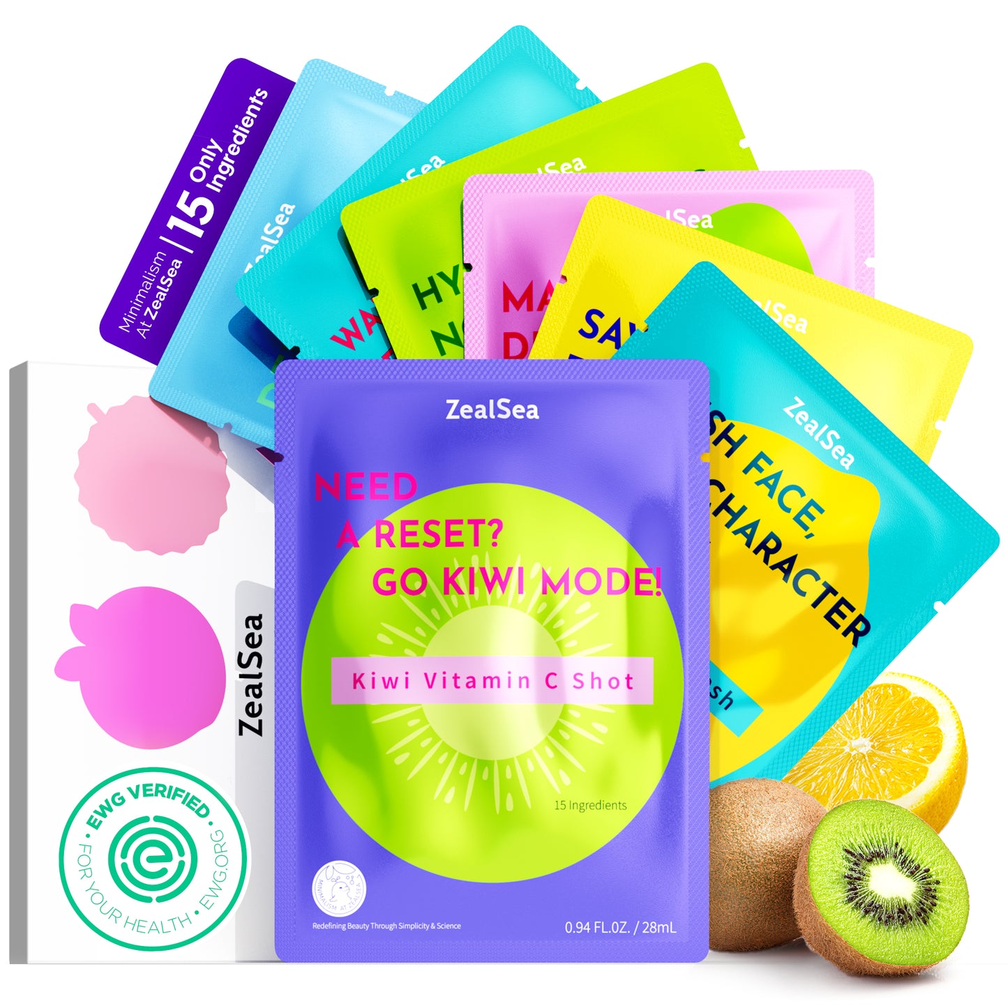 ZealSea Ultra-Gentle Minimalism with Only 15 Ingredients face mask,7pack