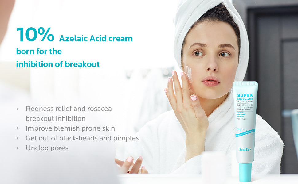 ZealSea Azelaic Acid 10% Facial Cream 1 Oz
