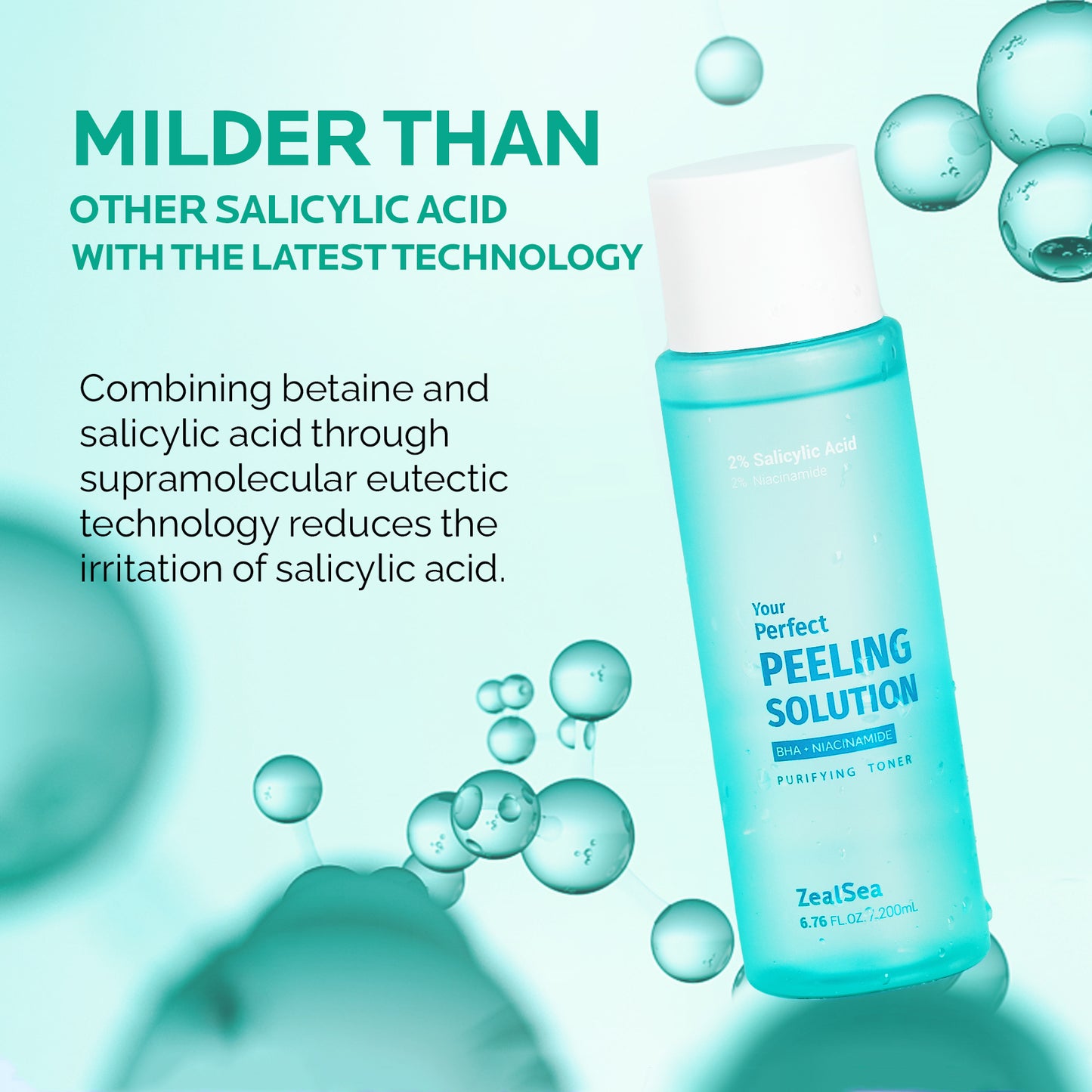 ZealSea 2% Salicylic Acid Toner for Face with 2% Niacinamide