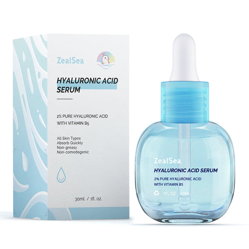 ZealSea 2% Pure Hyaluronic Acid Serum for Face with Vitamin B5 1 Fl Oz