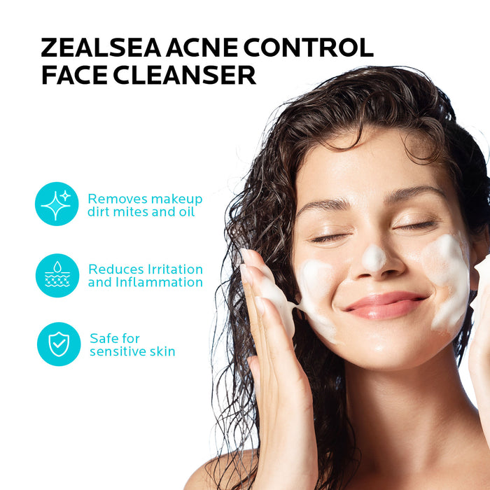 ZealSea Oil-Free 2% Salicylic Acid Cleanser BHA Exfoliant for Face 8.45Oz